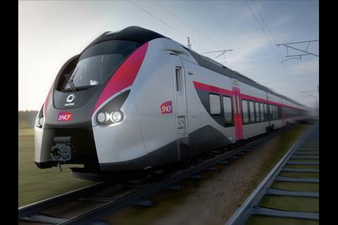Impression of Alstom Coradia Liner trainset for SNCF.